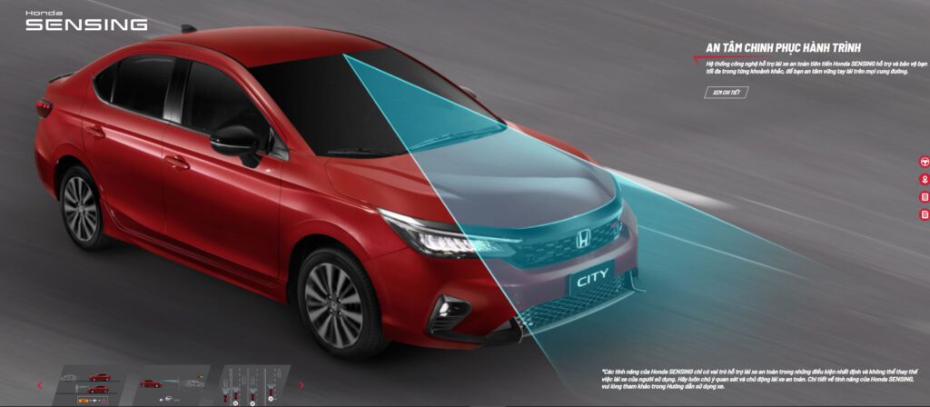 honda sensing trên Honda City RS 2023